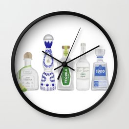 Tequila Bottles People Childrens  Wall Clock