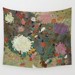 flower【Japanese painting】 Wall Tapestry
