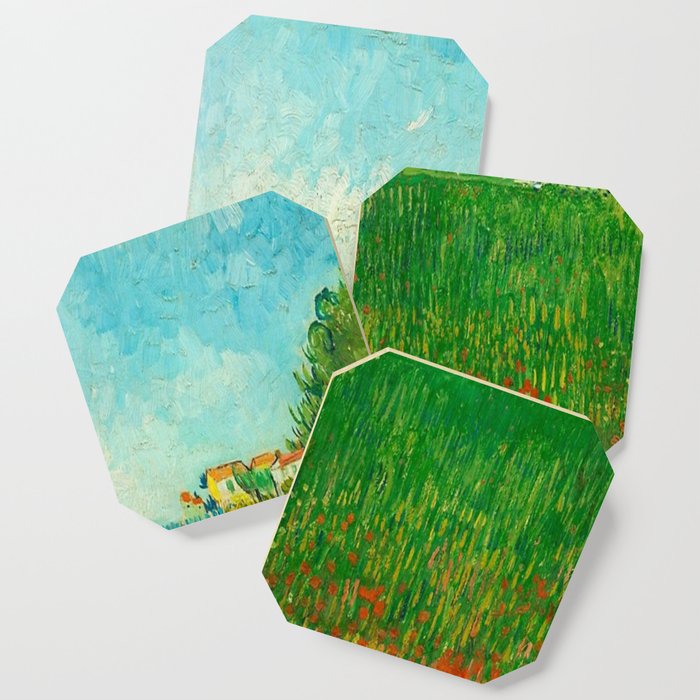 Vincent van Gogh - Field with Poppies, 1888 Coaster