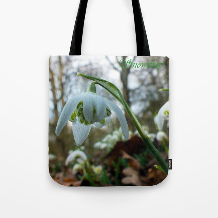 Spring Snowdrop Tote Bag