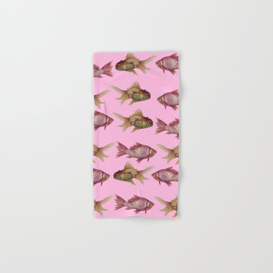 fish pink Hand & Bath Towel