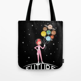 Future Astronaut With Planets design Gift For Girls Tote Bag