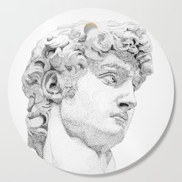 Profile of David statue by Miguel Angel Cutting Board