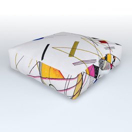 Kandinsky - Delicate Tension Outdoor Floor Cushion
