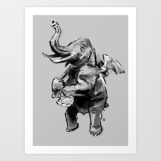 Fly Heavy Art Print