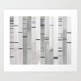 "PAGE3" Gel Electrophoresis 3, watercolor, painting, abstract, science, science art, dna, dna art Art Print