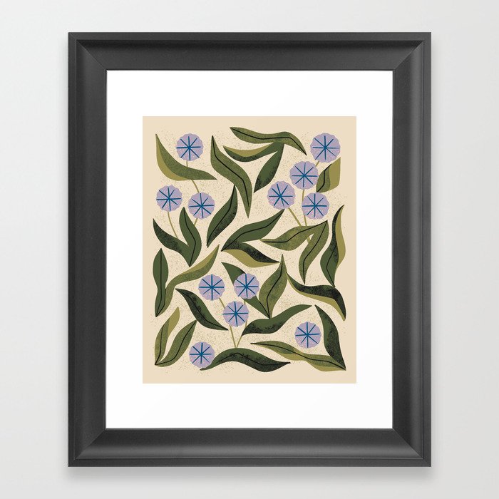 Periwinkle Plant Framed Art Print
