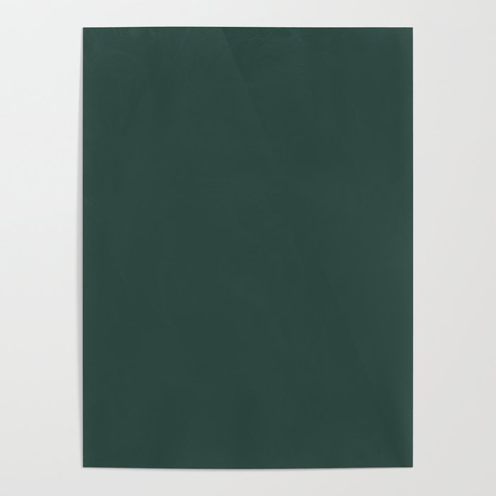 Dark Green Solid Color Pairs Benjamin Moore Hunter Green 2041-10 - Trending  Color 2019 Poster