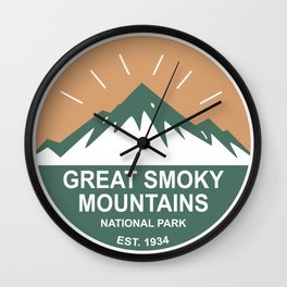 Great Smoky Mountains National Park Wall Clock