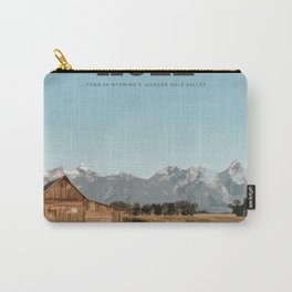 Visit Jackson Hole Carry-All Pouch | Explore, Travelposter, Valley, Nature, States, Northamerica, Wyoming, Outside, Jacksonhole, Usa 