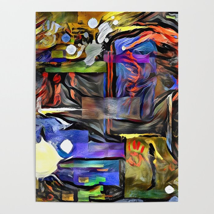 Modern abstract painting Poster