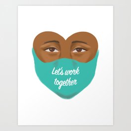 Work Together 1 Art Print
