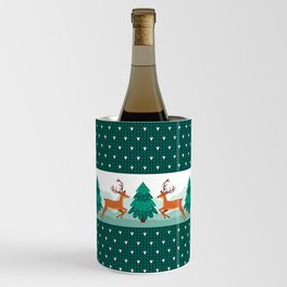 Knitted Christmas and New Year Pattern Wine Chiller