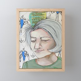 Tea Time (Cup head series) Framed Mini Art Print