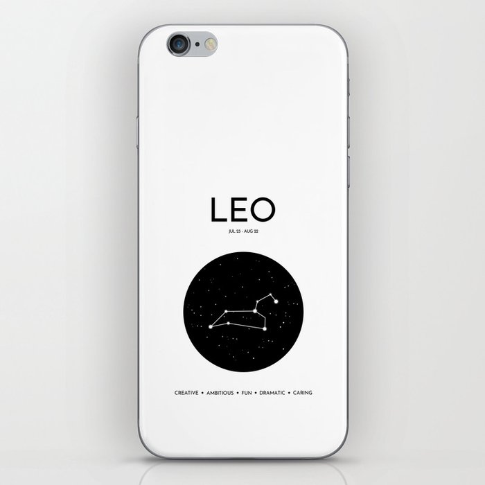 Leo star sign and traits iPhone Skin