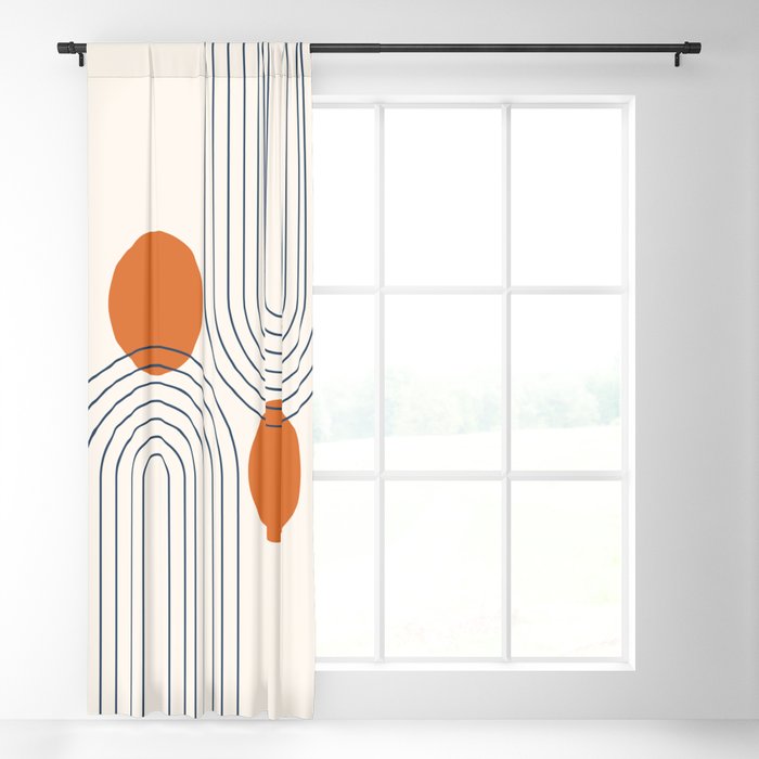Blackout Window Curtain Colored pencils that form a rainbow colored wave.  Isolated vector illustration on white background. 