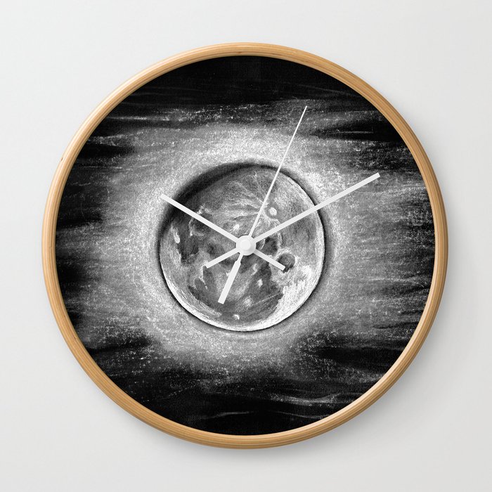 By the light of the Moon Wall Clock