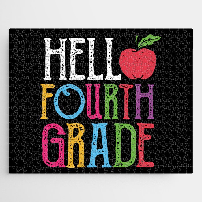Hello Fourth Grade Back To School Jigsaw Puzzle