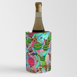 Macroon Party Pattern Wine Chiller