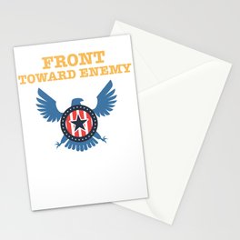 Front Toward Enemy Stationery Card