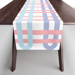 Woven - Pink and Blue Table Runner