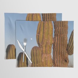 Mexico Photography - Cactuses In The Late Night Evening Placemat