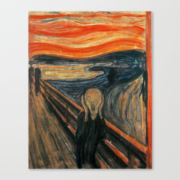 The Scream by Edvard Munch Canvas Print