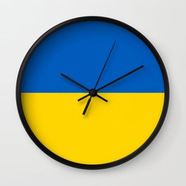 Ukraine Flag Ukrainian Patriotic Wall Clock
