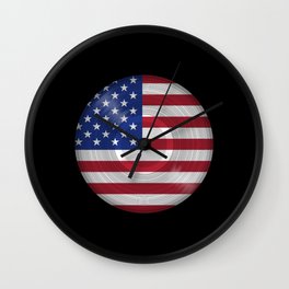 USA Music Vinyl Record LP Wall Clock