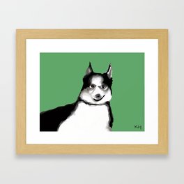 Husky Framed Art Print