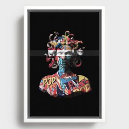 Medusa pop art Framed Canvas