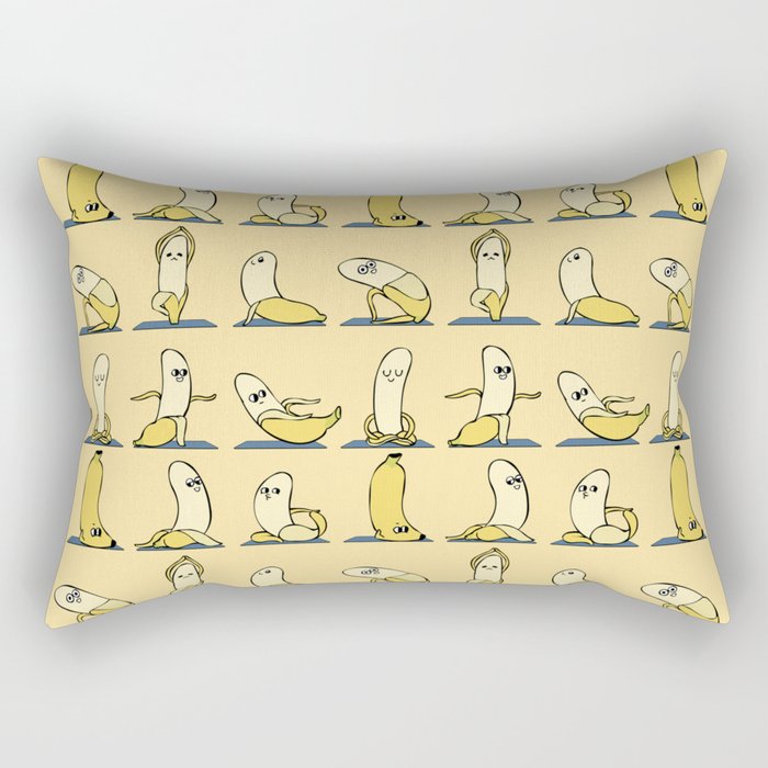 Banana Yoga Rectangular Pillow