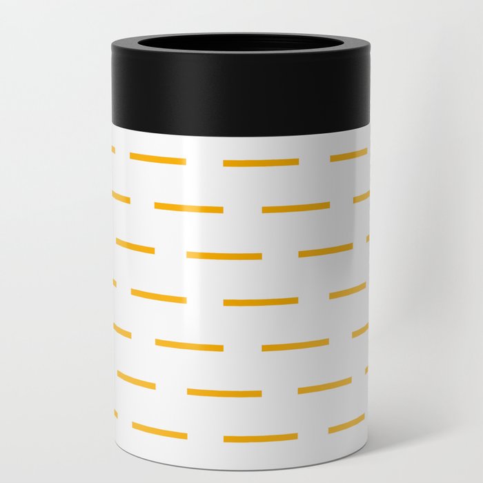 Discontinuous thin lines - yellow Can Cooler