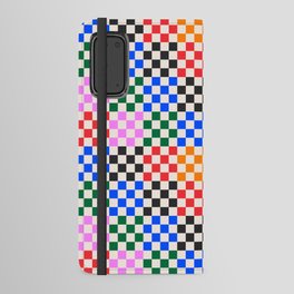 Colorful Checkered Pattern Android Wallet Case