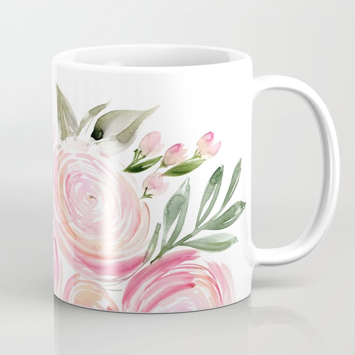 Watercolor ranunculus in pink Coffee Mug