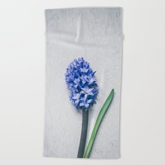 Blue Hyacinth Beach Towel