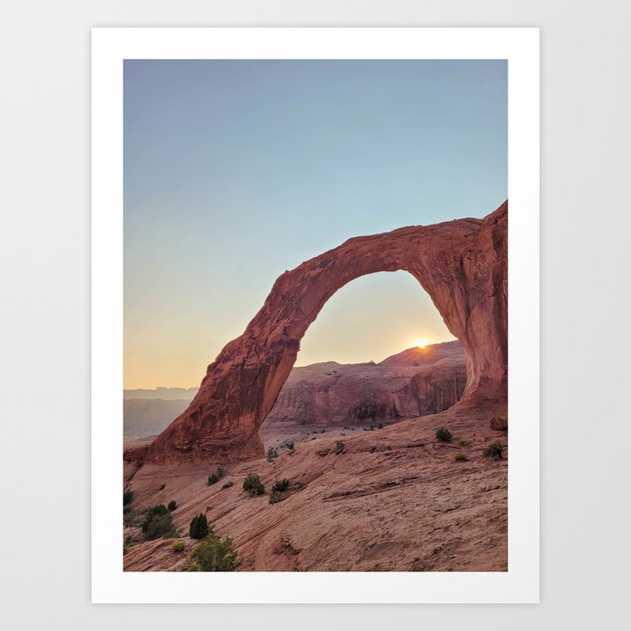 Crisp Desert Sunset Art Print