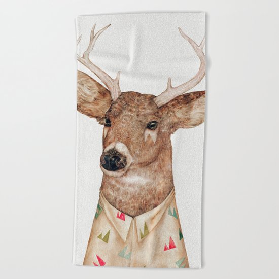 White Tailed Deer Beach Towel