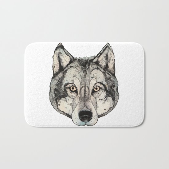 Wolf Mask Bath Mat