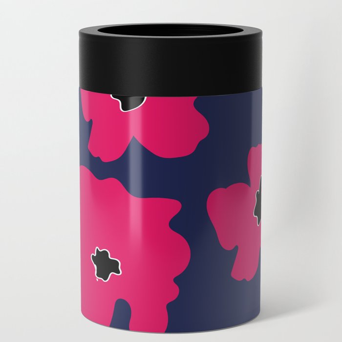 abstract flowers Can Cooler