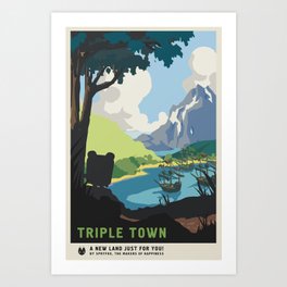 "A New Land" (Triple Town) Art Print