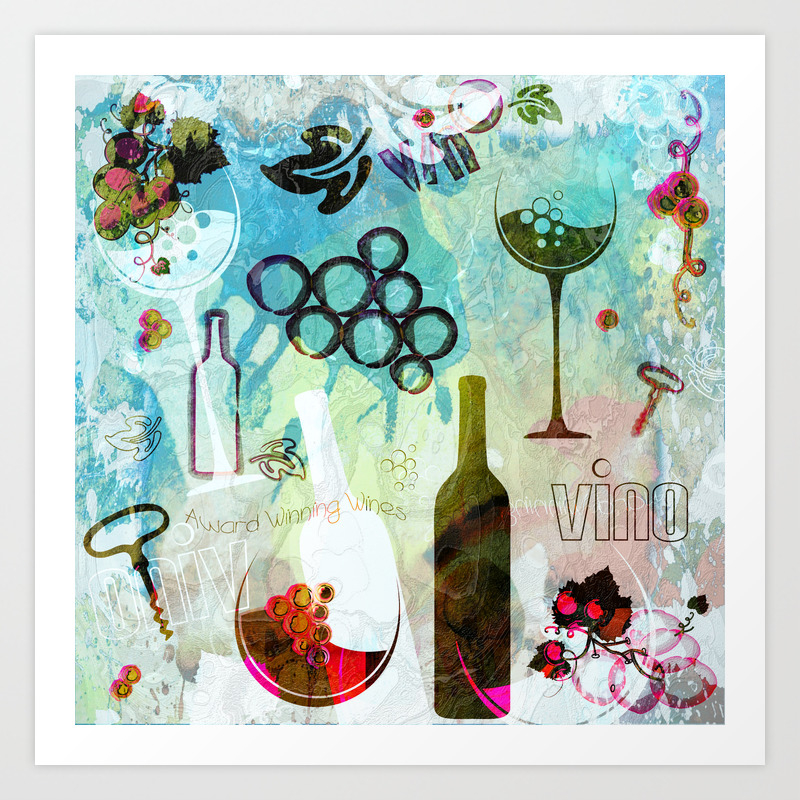 Abstract Wine Background Art Print By Serenaking Society6
