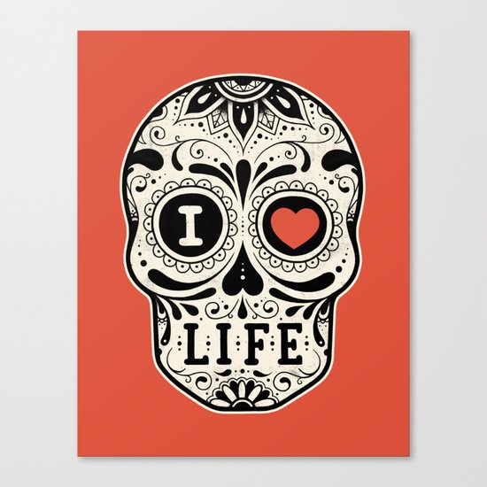 I Love Life Canvas Print