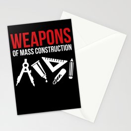 Weapons of mass construction Stationery Cards