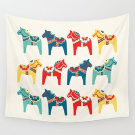 Swedish Horses Wall Tapestry