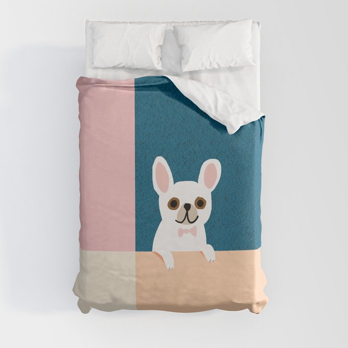 Little_French_Bulldog_Love_Minimalism_001 Duvet Cover