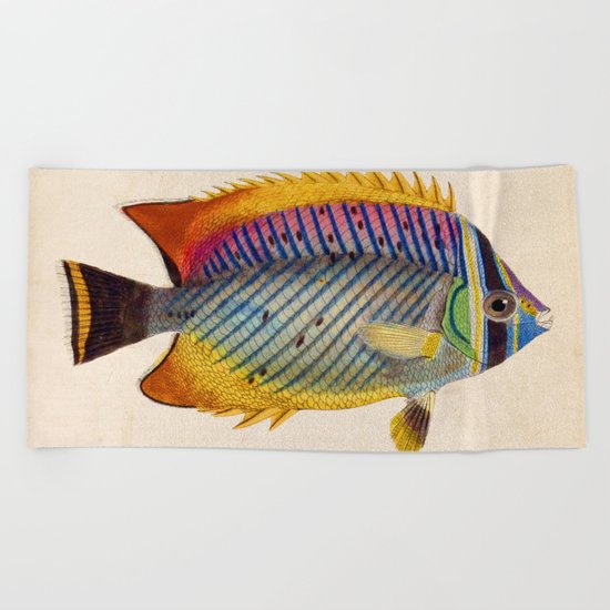 Blue Fish Beach Towel