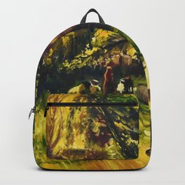 Sunday in Gramercy Park, NYC landscape painting by George Wesley Bellows Backpack | Brooklyn, Newyork, Fifthavenue, Gramercypark, Painting, Newyorkcity, Manhattan, Tavernonthegreen, Tulips, Uppereastside 