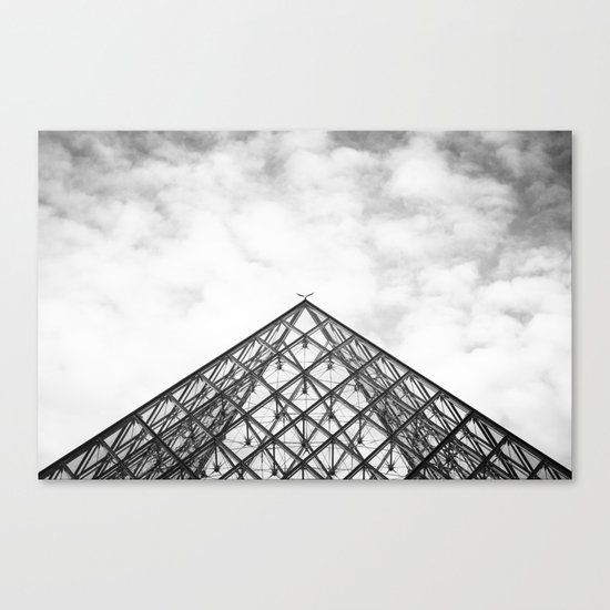 Louvre Pyramid Paris France Canvas Print