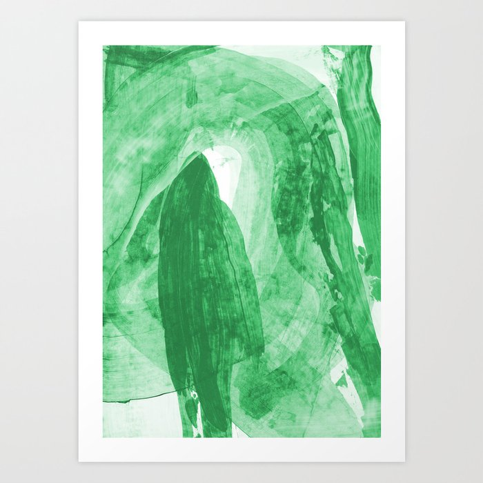 Green shadow Art Print